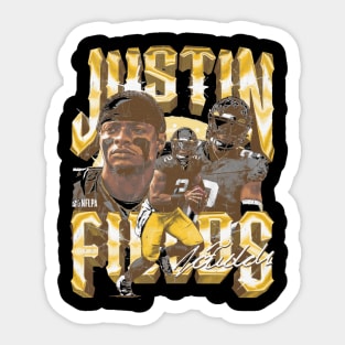 Justin Fields Pittsburgh Vintage Sticker